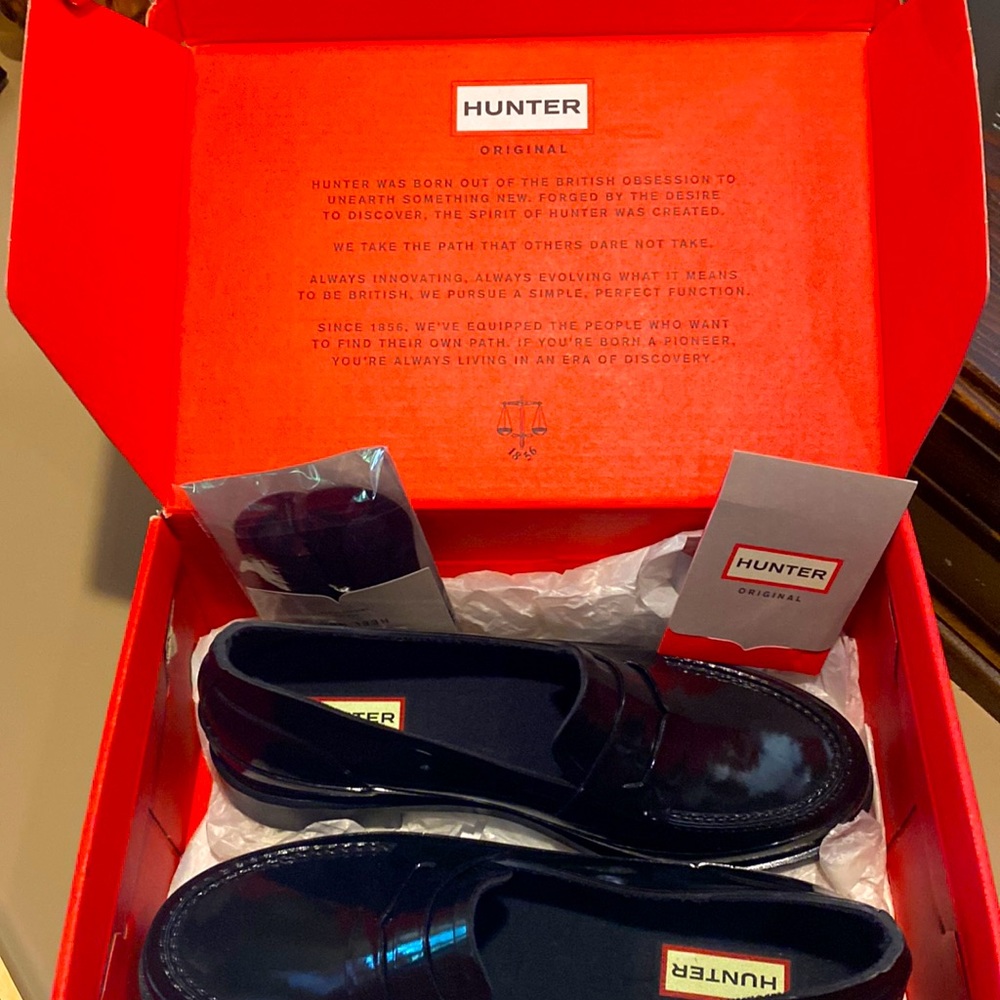 HUNTER Original Penny Loafers!  size 8 US size 6 UK EU 39.